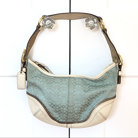 Coach Handbags - Vintage Coach Signature Mini Hobo Purse